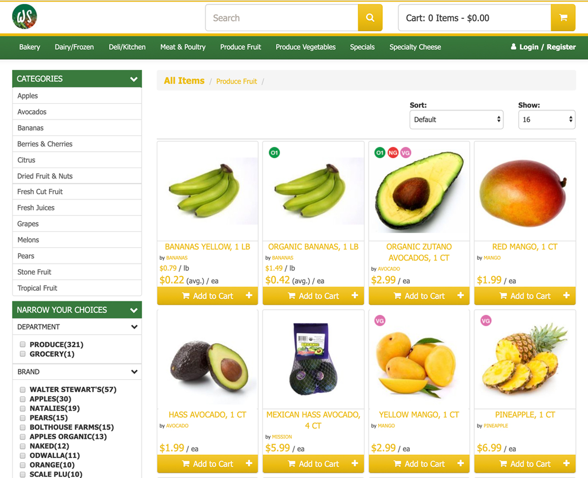 Stewart's Market Shop Online: Fruit