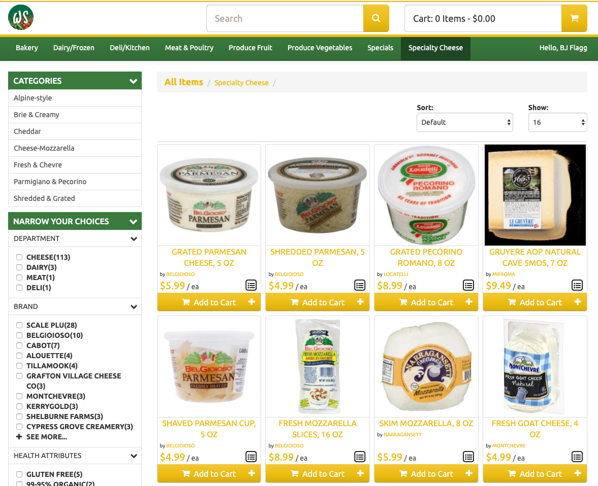 Stewart's Market Shop Online: Specialty Cheese
